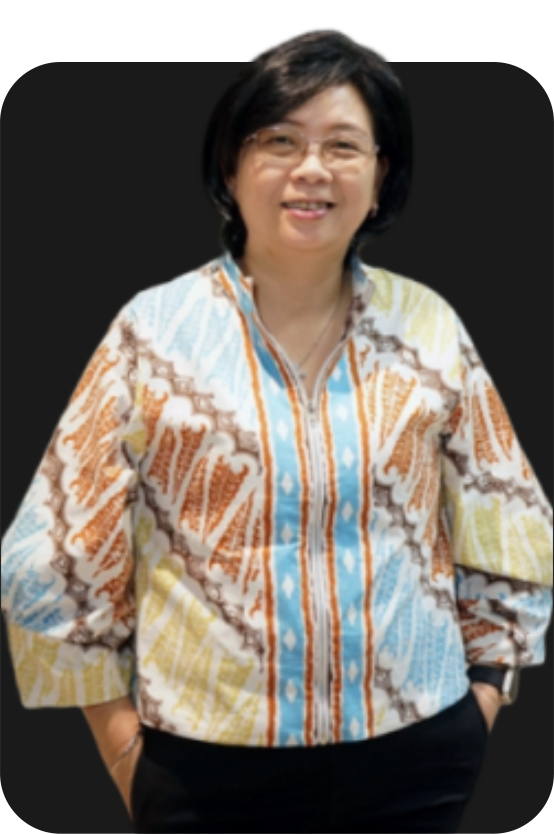 Hanny serves as a professional director and initiator of construction projects at Indah Megah Group. She leads the company’s construction materials division, overseeing both domestic and international networks of main contractors, subcontractors, and manufacturers.